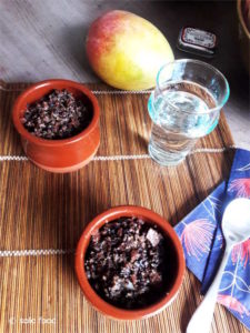 Crumble poires -cholocat - flocons d'avoine