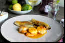 scallops with citrus fruits sauce - solo food