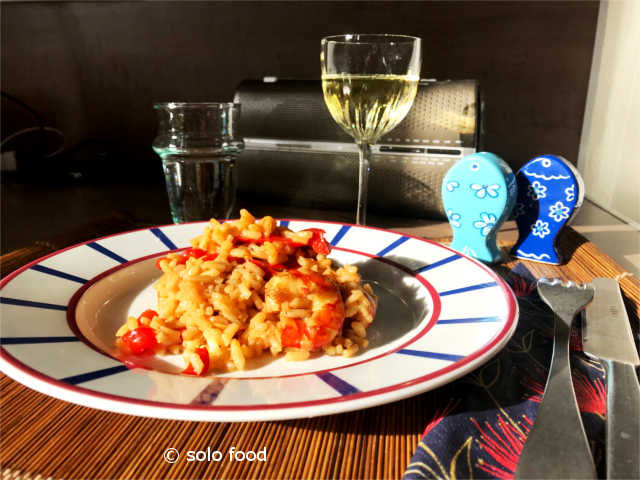 risotto aux crevette - solo food