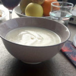 velouté de chou-fleur au roquefort et aux poires