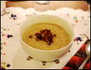 Soup with two celery, apple and hazelnuts - solo food
