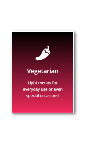 newsletter menu Vegetarien EN
