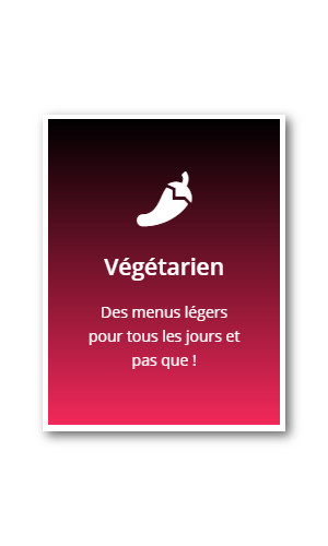 newsletter menu Vegetarien FR