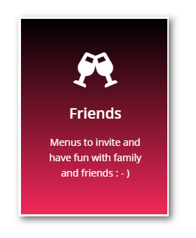 newsletter menu Entre amis EN