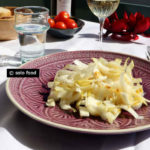 Endives (chicory) salad with lime and honey