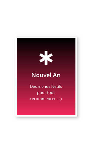 newsletter menu Nouvel An