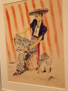 Réné Bouët-Willaumez, Ensemble de Plage, Illustration pour le Vogue Américain du 15 Juillet 1939