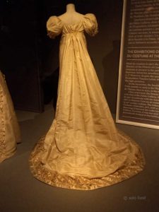 A wedding dress, circa 1810