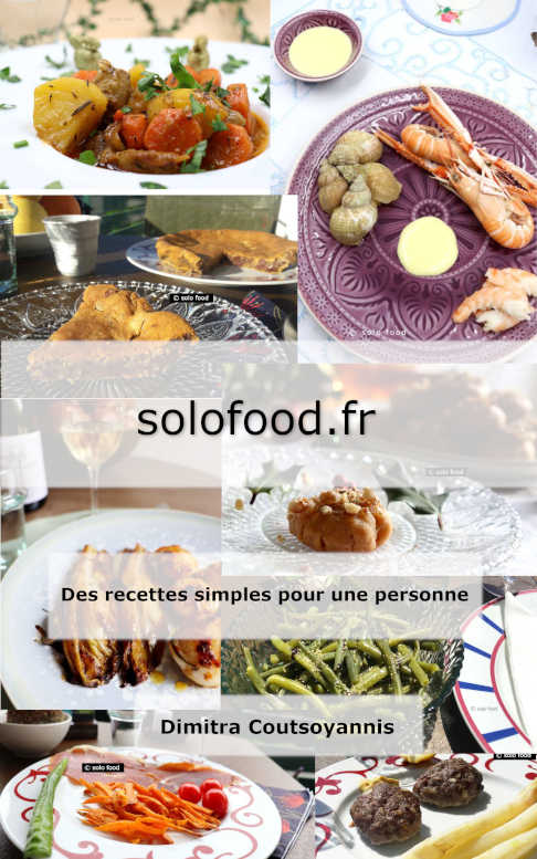le livre solo food en français et en kindke sur amazon - solo food