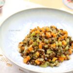 salade de lentilles carottes, oignon, céleri