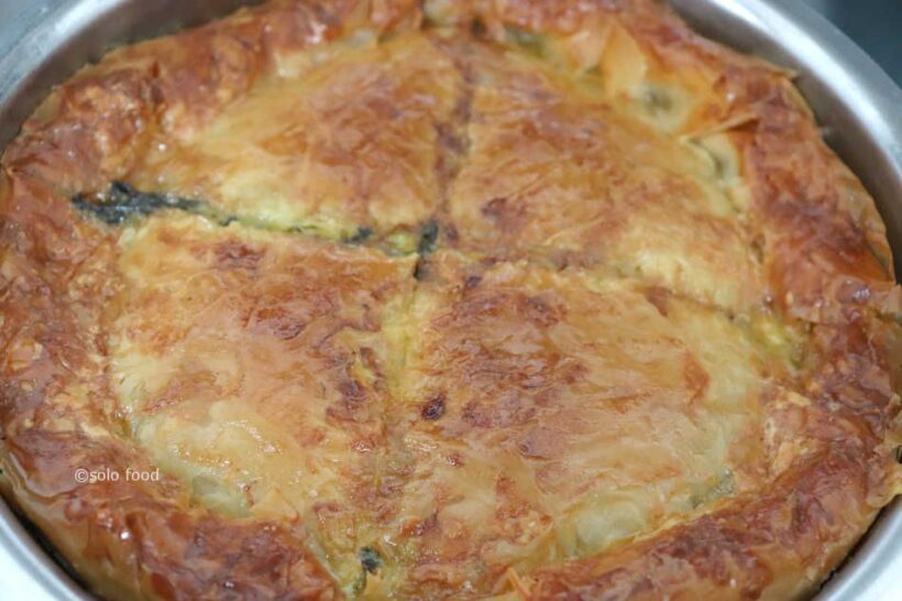 tourte aux épinards, poireaux, féta - spanakopita